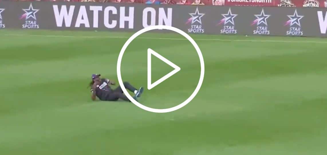 [WATCH] Chris Gayle Hilarious Fall While Fielding Steals Spotlight In GT20 Opener